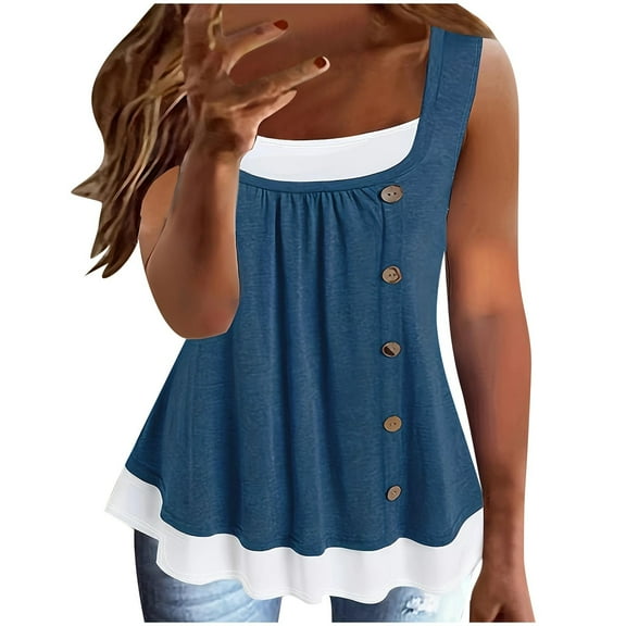 Women Sleeveless Crop Tops Plus Size, Button Down Shirts for Women Plus Women Workout Tops Plus Size Womens Summer Tops V Neck Summer Shirts for Island Vacation my orders