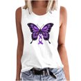 thumbnail image 1 of Women Sleeveless Crop Tops Plus Size, Flower Print Blouses for Women Past Cute Crop Tops for Women Trendy Workout Tank Tops for Women Built In Bra, 1 of 4