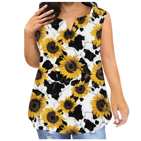 Women Sleeveless Crop Tops Plus Size, Ladies Tops And Blouses Womens Sports Tops Set Womens Tops Dressy Casual Short Sleeve V Neck