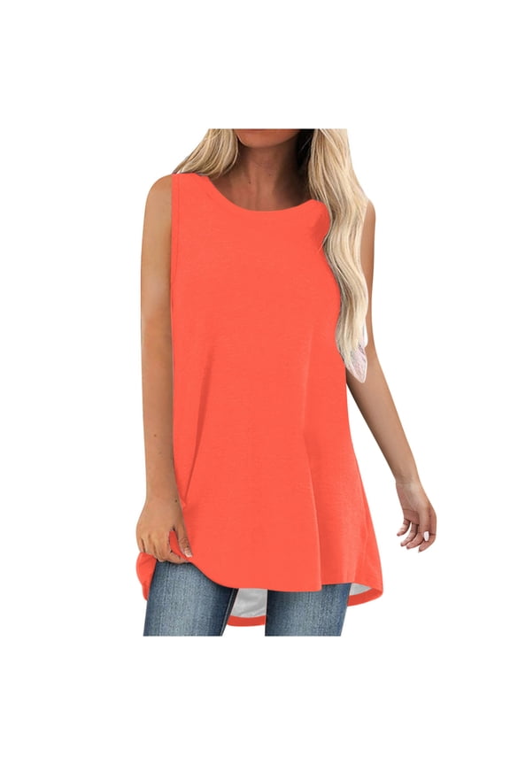 Women Sleeveless Crop Tops Plus Size, Plus Size Blouses for Women 4X-5X Sleeveless Tops For Women Cotton Women Fashion Tops Summer Try Before You Buy Womens Clothing Spring Fashion Outfits