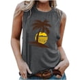 thumbnail image 1 of Women Sleeveless Crop Tops Plus Size, Tshirts Shirts Funny Graphic T-Shirt Yoga Tops Woman Shelf Bra White Summer Crop Tops for Women Letter Print Tee my orders, 1 of 5