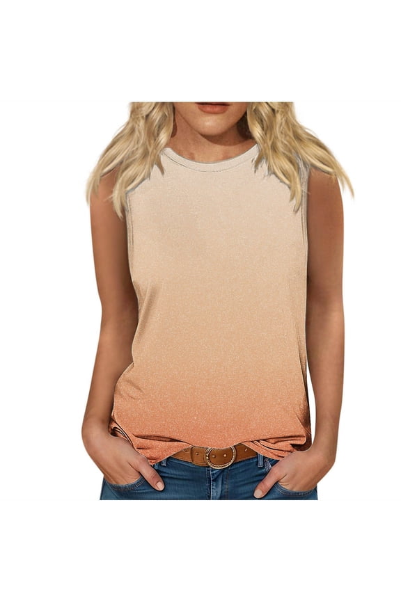 Women Sleeveless Crop Tops Plus Size, Tshirts Shirts Graphic Vintage Oversized Womens White Tank Top White Summer Tops for Women Fashion Generic Womens Tops my orders