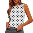 thumbnail image 1 of Women Sleeveless Crop Tops Plus Size, Women Blouses Elegant Casual Plus Size Sleeveless Tops For Women Plus Size Women Short Sleeve Tops Cotton My Orders Placed By Me my orders deals, 1 of 5