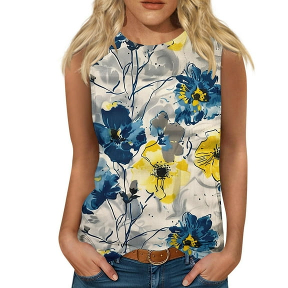 Women Sleeveless Crop Tops Plus Size, Womens Blouses And Tops Dressy Basic Tees Fitted V Neck Crop Tops for Women Trendy Summer Summer Shirts for Island Vacation