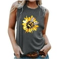 thumbnail image 1 of Women Sleeveless Crop Tops Plus Size, Womens Looseting T Shirts Workout Shirts Women Set Women Short Sleeve Tops Fitted Summer Button Boho Top, 1 of 4
