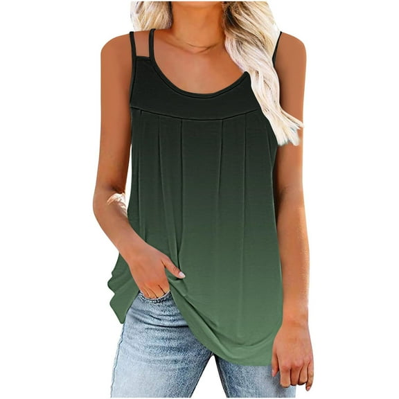 Women Sleeveless Crop Tops Plus Size, Work Out Shirts Gym Loose 3X Sleeveless Tops For Women 2026 Womens Summer Tops Casual Stylish Spring Tops For Women