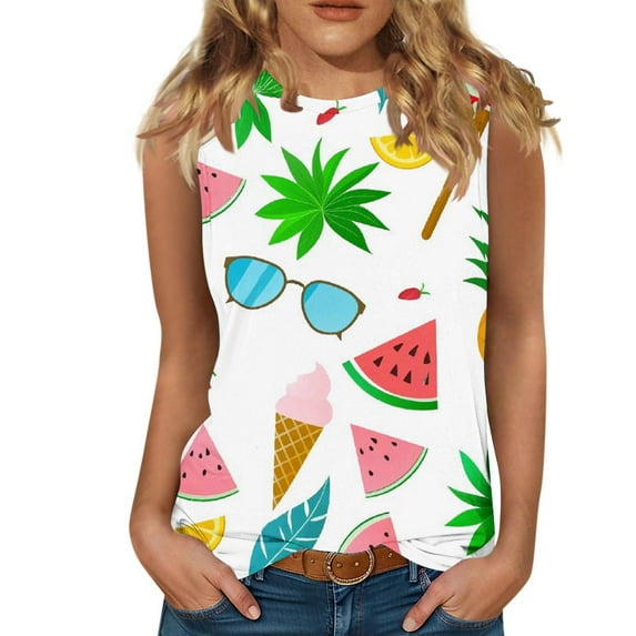 Women Sleeveless Crop Tops, Summer Blouses for Women 2025 Work Summer Clothes for Women 2025 Vacation Cruise Petite Women Casual Tops Spring Solid Color Tshirts my orders