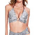 thumbnail image 1 of Women Sleeveless Sequin Shirt Top Tees Backless Sparkle Crop Tank Tops, 1 of 1