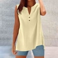 thumbnail image 1 of Women Sleeveless Shirt For Casual Everyday Wear Features Button Closure Ideal For Summer Pairs Well With Jeans And Casual Pants Summer Tops Long Sleeve for Women Button Shirt Women Button Dress Shirts, 1 of 3