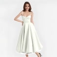 thumbnail image 1 of Women Sleeveless Sling Long Dress Summer Solid Color Backless A Line Bandage Dress Stylish Casual Dresses for Women Casual Summer Dresses with Sleeves Women's Summer Dress Summery Dresses Women Party, 1 of 4