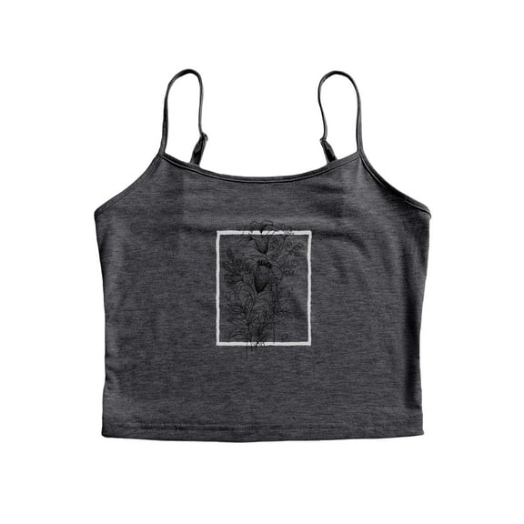 Women Sleeveless Spaghetti Straps Tube Tank Tops Fitted Summer Basic Slim Tops