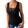 thumbnail image 1 of Women Sleeveless Tight Sexy Bottoming Shirt Strap Sleeveless T-shirt, 1 of 1