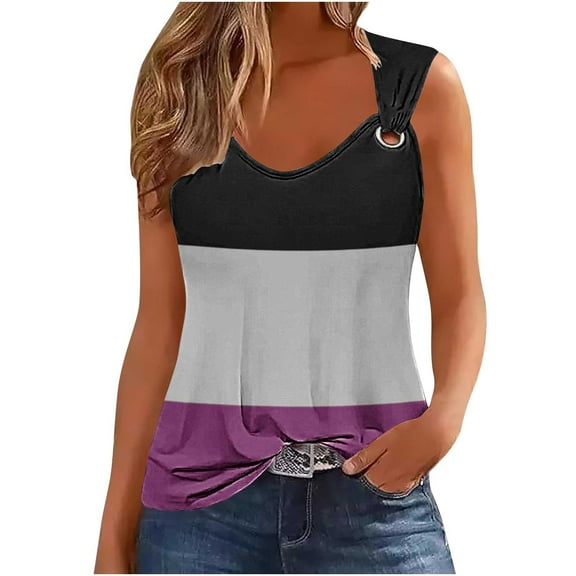 Women Sleeveless Tops for Work, Blouses for Women Casual Fashion Basic Tees Fitted V Neck Casual Summer Tops for Women Over 50 Women Clothing Tops my orders