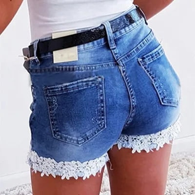 Loose-Fitting Hip-Covering Slimming Denim Shorts
