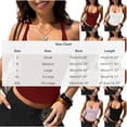 thumbnail image 1 of Women Slim Fit Ribbed Halter Tank Top Summer Soft V-Neck Camisole Trendy Basic Shirt, 1 of 7