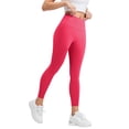 thumbnail image 1 of Women Slim Fit Yoga Leggings – No Pocket Minimalist Design Stretch Tight Workout Pants, Black Leggings Women Athletic Training Bottoms For Daily Movement, 1 of 6