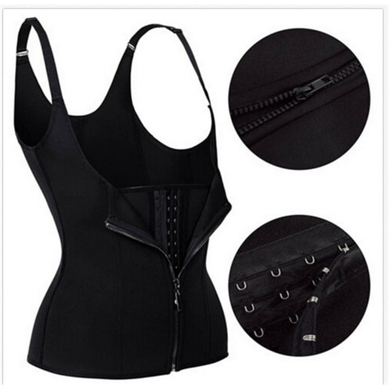 Women Slimming Tummy Tank Top Waist Trainer Shaper Corset Underbust Cincher  Bodysuit Shapewear Vest-black Xl(60~67kg)