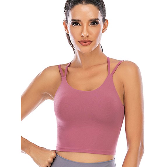 Women Sling Tube Top Wrapped Chest Female Vest with Pads Tank Yoga Bras