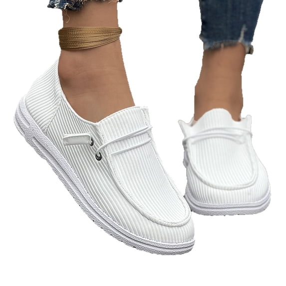 Women Slip On Casual Loafers, Lightweight Breathable Daily Walking Flat Shoes