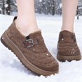 thumbnail image 1 of Women Slip On Winter Boots Insulated Warm Comfortable Flat Sole Non Slip Traction Outdoor Casual Shoes, 1 of 8