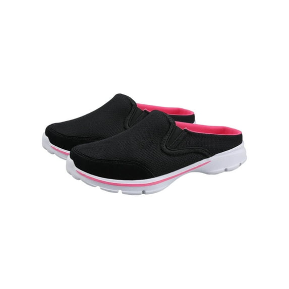 Women Slip on Shoes Mule Comfort Walking Sneakers Casual Flats
