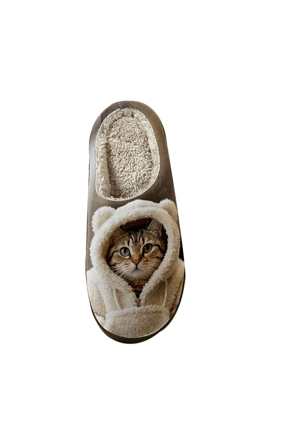 Women Slippers Cat Shaped Slippers Indoor Shoes Couple Footwear Cute Appearance Non Slip Style For Home And Outdoor Wearing ,Us Size:6-6.5