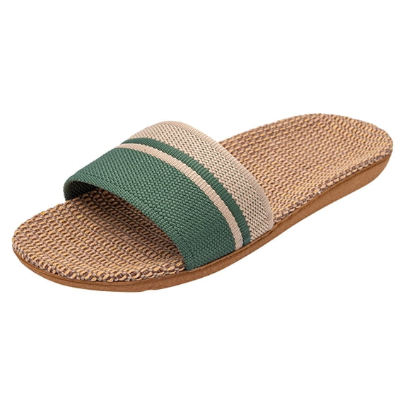 Women Slippers Fashionable And Minimalist New Linen Lovers Lightweight Comfortable And Non Slip Beach Shoes In Summer
