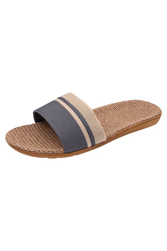 Women Slippers Fashionable And Minimalist New Linen Lovers Lightweight Comfortable And Non Slip Beach Shoes In Summer