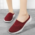 thumbnail image 1 of Women Slippers Size 9-10,AXXD Women's Shoes Color Flat Sandals Comfortable Two Wear Beach Shoes Easy To Put On And Take Off Slippers for Girls' Easter Outfits Red 5.5, 1 of 9