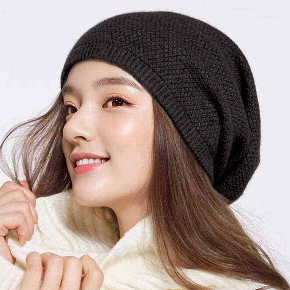 Women Slouchy Knit Beanie Hat Soft Sleep Cap Winter Fall Warm Stretchy