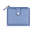 thumbnail image 1 of Women Small Bifold Wallet, Slim PU Leather Card Holder Purse with Zipper Coin Pocket, Multi Card Slots Snap Button Mini Pocket Wallet for Ladies, 1 of 6
