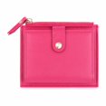 thumbnail image 1 of Women Small Bifold Wallet, Slim PU Leather Card Holder Purse with Zipper Coin Pocket, Multi Card Slots Snap Button Mini Pocket Wallet for Ladies, 1 of 6