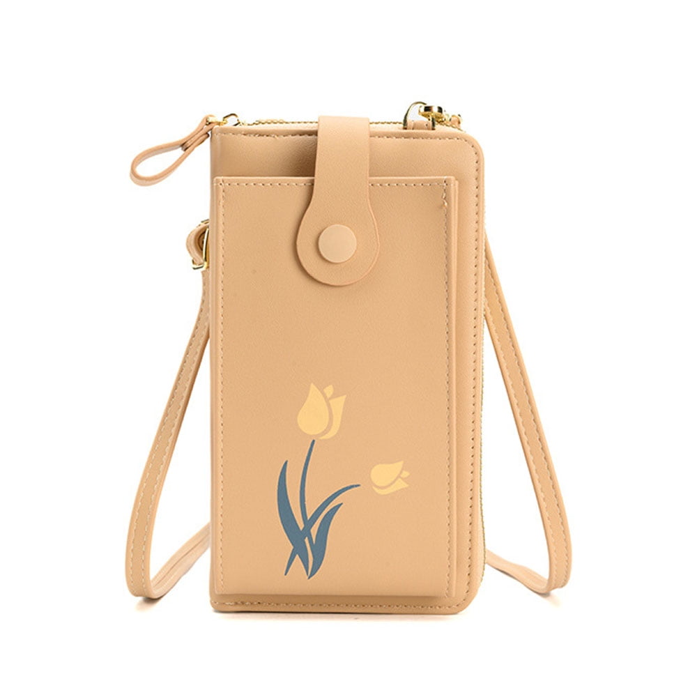 Crossbody purse top with card slots