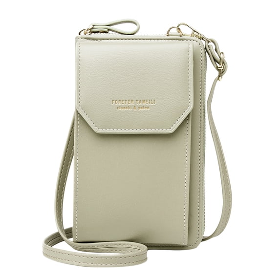 Women Small Crossbody Cell Phone Purse, Mini Messenger Shoulder Handbag Wallet with Credit Card Slots