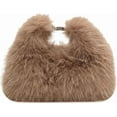 thumbnail image 1 of Women Small Faux Fox Fur Clutch Bag Mini Furry Evening bag Plush Shoulder Bag Crossbody Bag Hobo Bag Handbag, 1 of 7