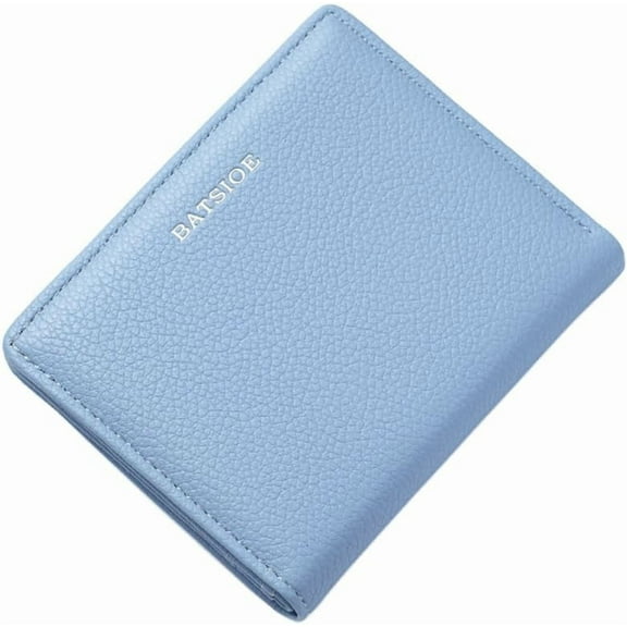 Women Small Slim Minimalist Leather Bifold Trifold Wallets