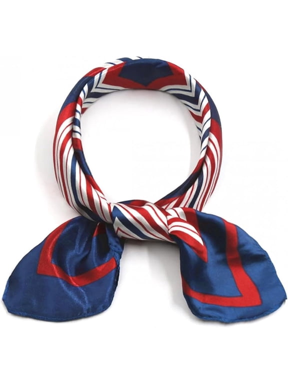Women Small Square Scarf Scarves Leopard Printed Striped Polka Dots Pattern Kerchief Neckerchief