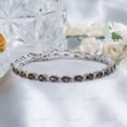 thumbnail image 1 of Women Smoky Quartz TennisBracelet,Silver Jewelry Gift,Anniversary,wedding Gift For Her man, 1 of 4