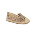 thumbnail image 1 of Women Snake Cap Toe Slip On Espadrille Flat 18893, 1 of 6