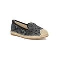 thumbnail image 1 of Women Snake Cap Toe Slip On Espadrille Flat 18893, 1 of 6