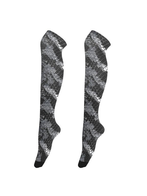 Women Snake Pattern-2 Pattern Over Knee Thigh High Socks