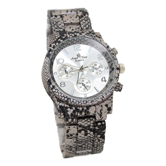 Women Snake skin   patten clubbing  watch 36mm, 13mm thick case.