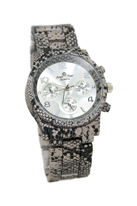 Women Snake skin patten clubbing watch 36mm, 13mm thick case.