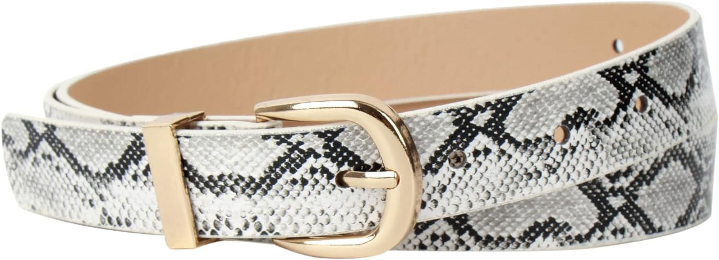 3153 Snakeskin Belts For Women Leather Belt Womens Jeans Waist CESCOSI Women Leather Belt with Snake Buckle Fashion Women  main image 3