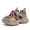 thumbnail image 1 of Women Sneakers Autumn Fashion Breathable Casual Shoes Mesh Lace Up Comfort Platform Shoes, 1 of 5