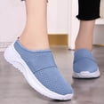 thumbnail image 1 of Women Sneakers, Shoes for Women, Walking Shoes, Women Shoes, Office Shoes, Women's Slip-On Mules Breathable Mesh Summer Shoes Lightweight Soft Sole Casual Shoes for Daily Wear, Blue 7.5, 1 of 4