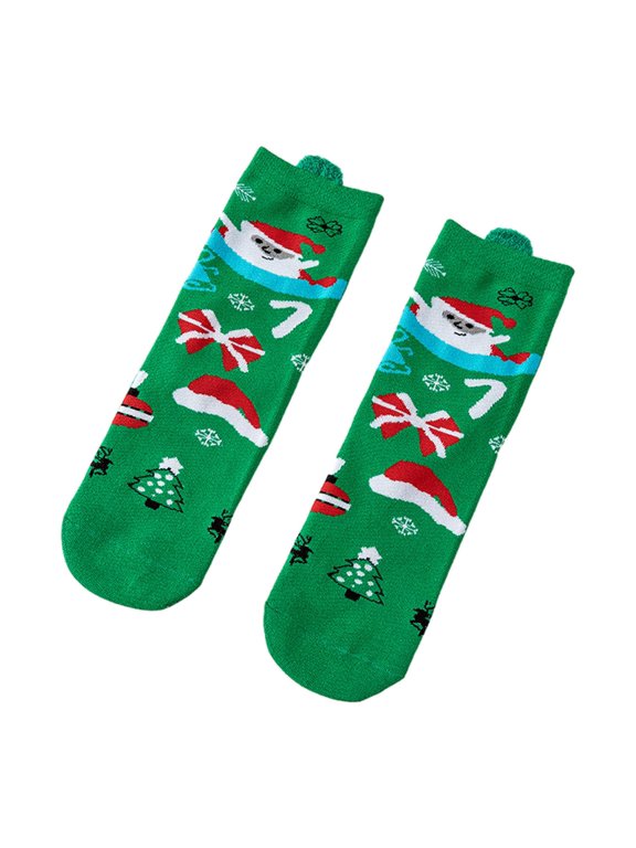 Women Socks,Christmas Cotton Socks for Women Funny Xmas Socks,Christmas Crew Socks Women Holiday Socks Novelty,Winter Warm Novelty Socks Holiday Crew Stockings,Girls Cute Animal Casual Style J