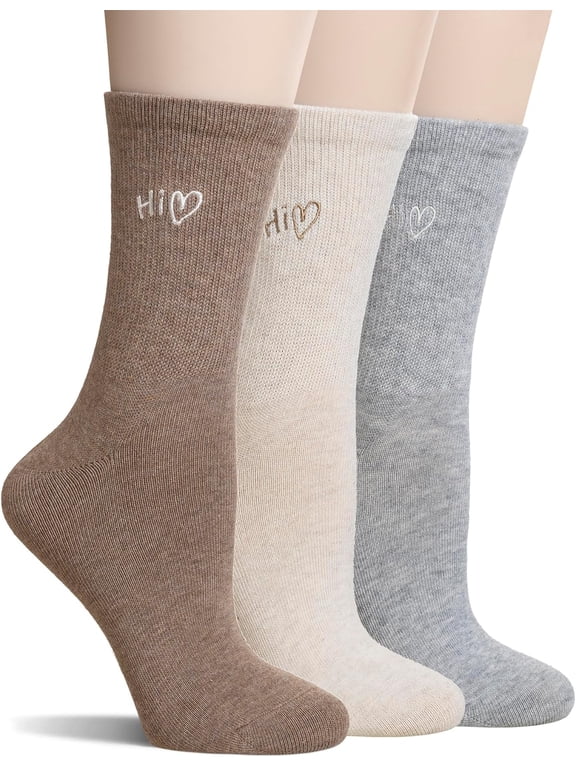 Women Socks Thin Cotton Bootie Socks Women Above Ankle Crew Socks 3 Pairs