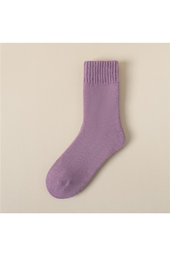 Women Socks Wool Autumn Winter Warm Snow Thick Plush Hairy Soft Postpartum Stockings Floor Sleep Socks