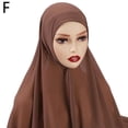 thumbnail image 1 of Women Soft Color Hijabs High Quality Long Chiffon Shawl Undersc Scarf Head M8R2, 1 of 8